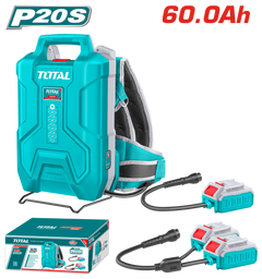 TOTAL Lithium-Ion Backpack Battery 20V/20V+20V – 60.0Ah (TFBLI241110)s