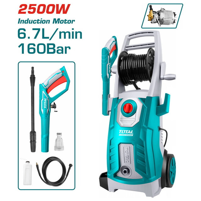 TOTAL 160Bar Pressure Washer – 2500W | TGT11246