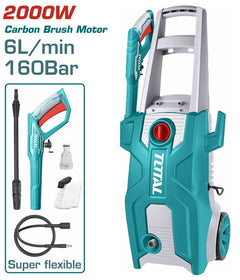 TOTAL 160Bar Pressure Washer – 2000W | Brush Motor | TGT11376