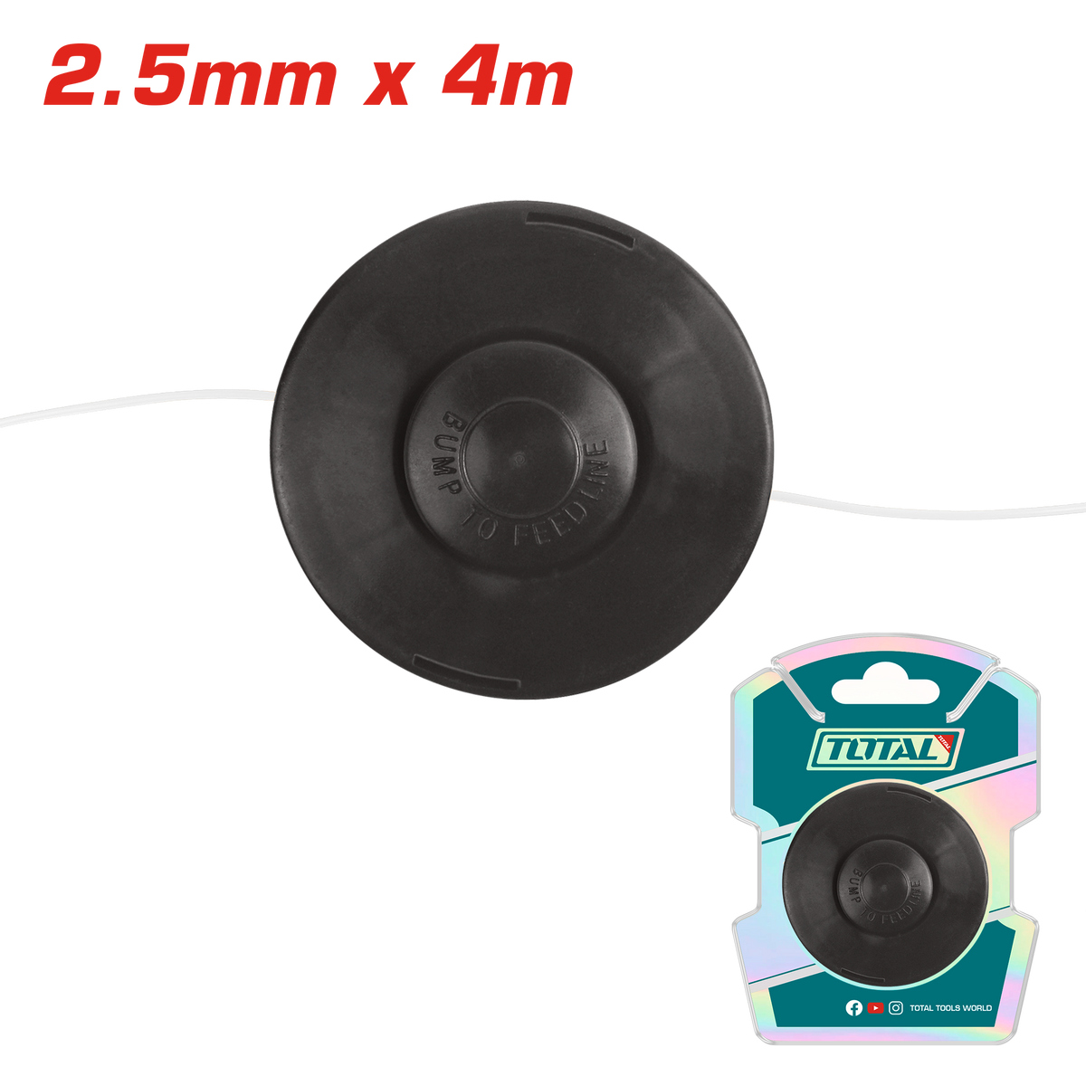TOTAL Line Spool 2.5mm x 4m (TGTLS2545)