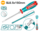 مفك ضرب SL6.5 ممغنط من TOTAL – 150مم – TGTSL6150