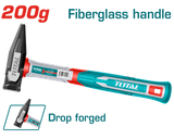 TOTAL Machinist Hammer with Fiberglass Handle 200g (THMH62200)