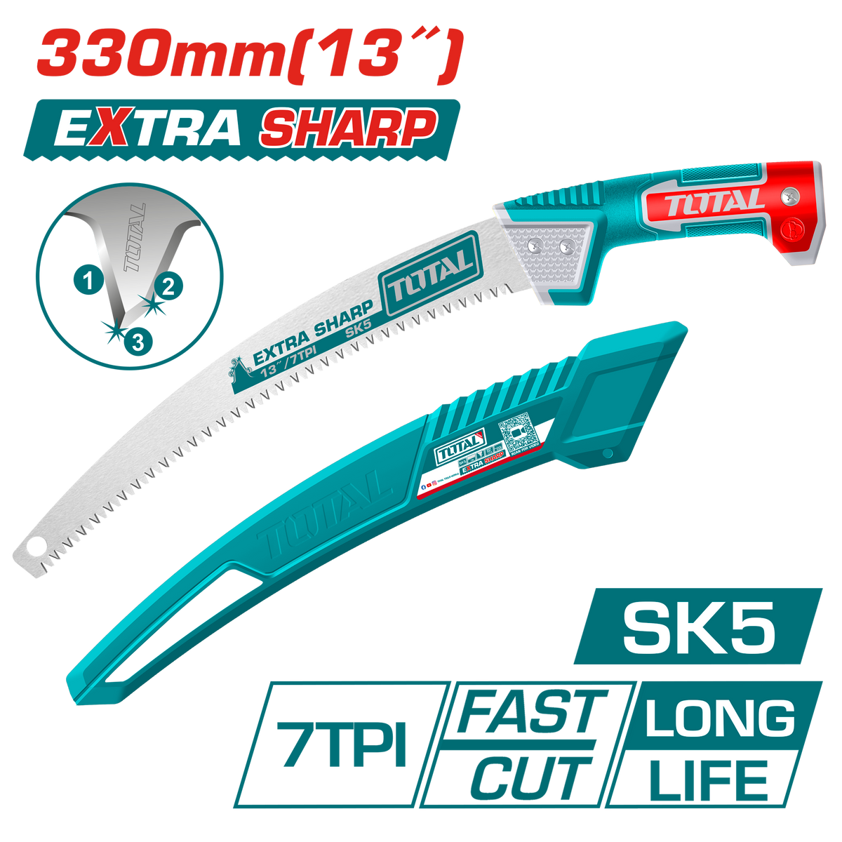 TOTAL Pruning Saw 330mm | 13" (THPS3308)