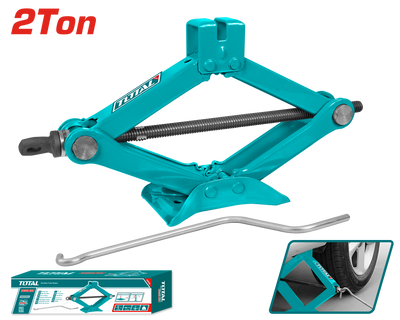 TOTAL Scissor Jack – 2 Ton, 120–395mm Height Range (THT101021)