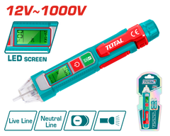 TOTAL AC Voltage Detector – 12V~1000V with Sound & Light Alarm (THT210003)
