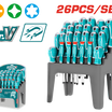TOTAL 26pcs Screwdriver Set CR-V, Slotted, Phillips, Precision