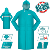 TOTAL Rain Coat – PVC + Polyester, Waterproof with Reflective Strip (THTRC031)