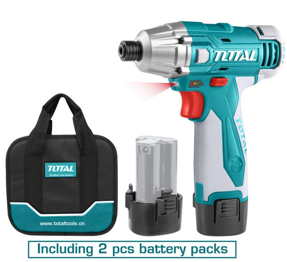 TOTAL Li-ion impact driver 12V 1/4"