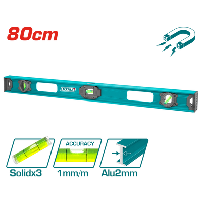 TOTAL 80cm Magnetic Spirit Level (TMT28026) – Ultimate Precision & Stability
