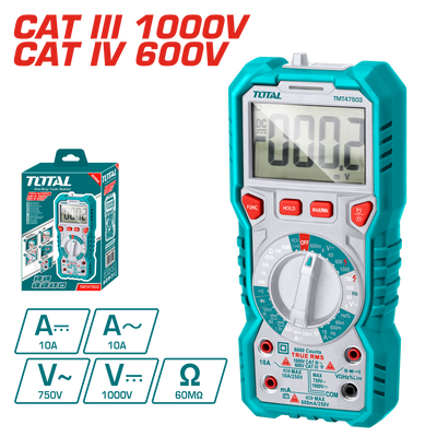 Total TMT47503 Multimeter CAT3 1000V | CAT4 600V – Precise Testing