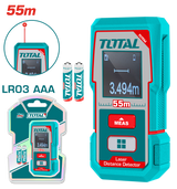 TOTAL Laser Distance Meter 55m – Digital Laser Distance Measuring Tool (TMT550166)
