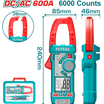 كلامب ميتر 600 أمبير DC/AC – بعداد 6000 TRMS مع قياس الحرارة من توتال
