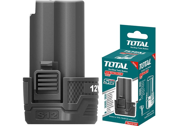TOTAL 12V/1.5Ah Lithium-Ion Battery S12 Type C (TBLI12153)