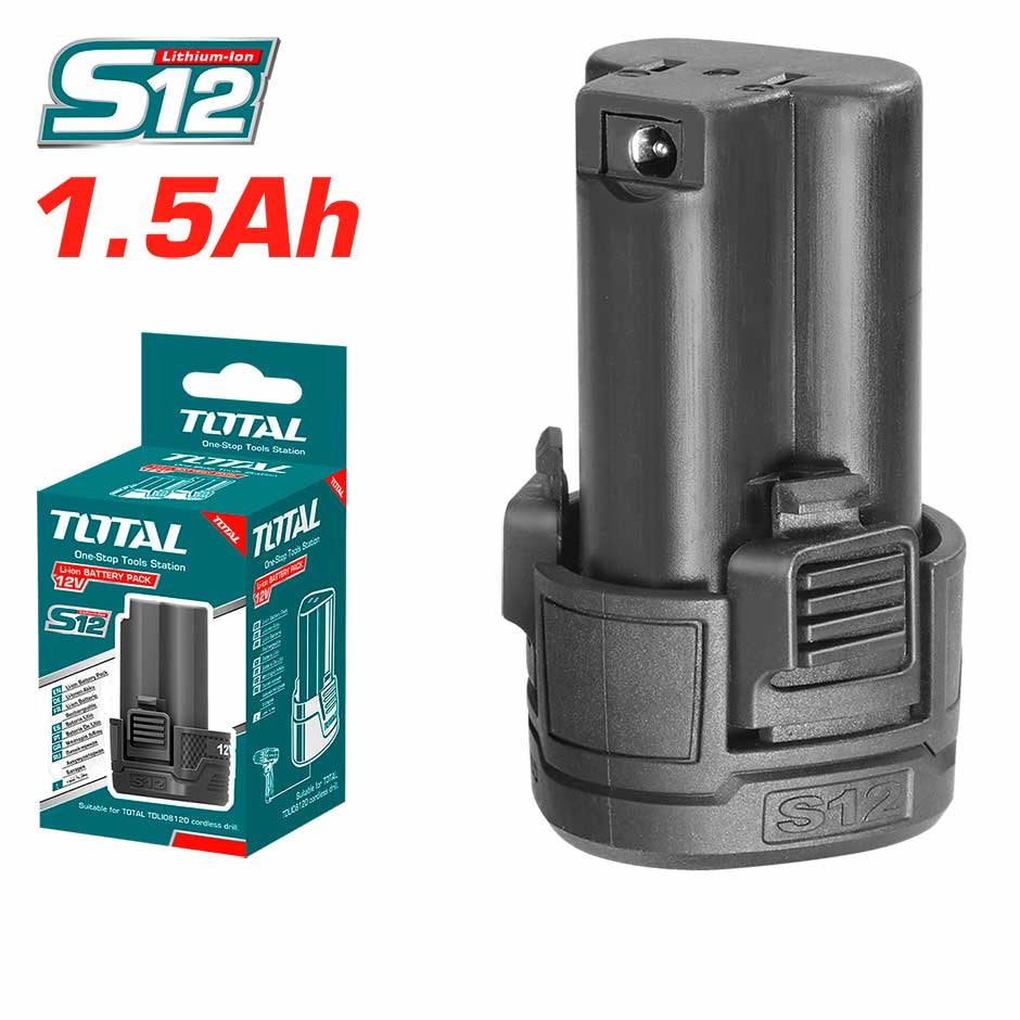 TOTAL 12V 1.5Ah Battery Long-lasting & High-Performance Power
