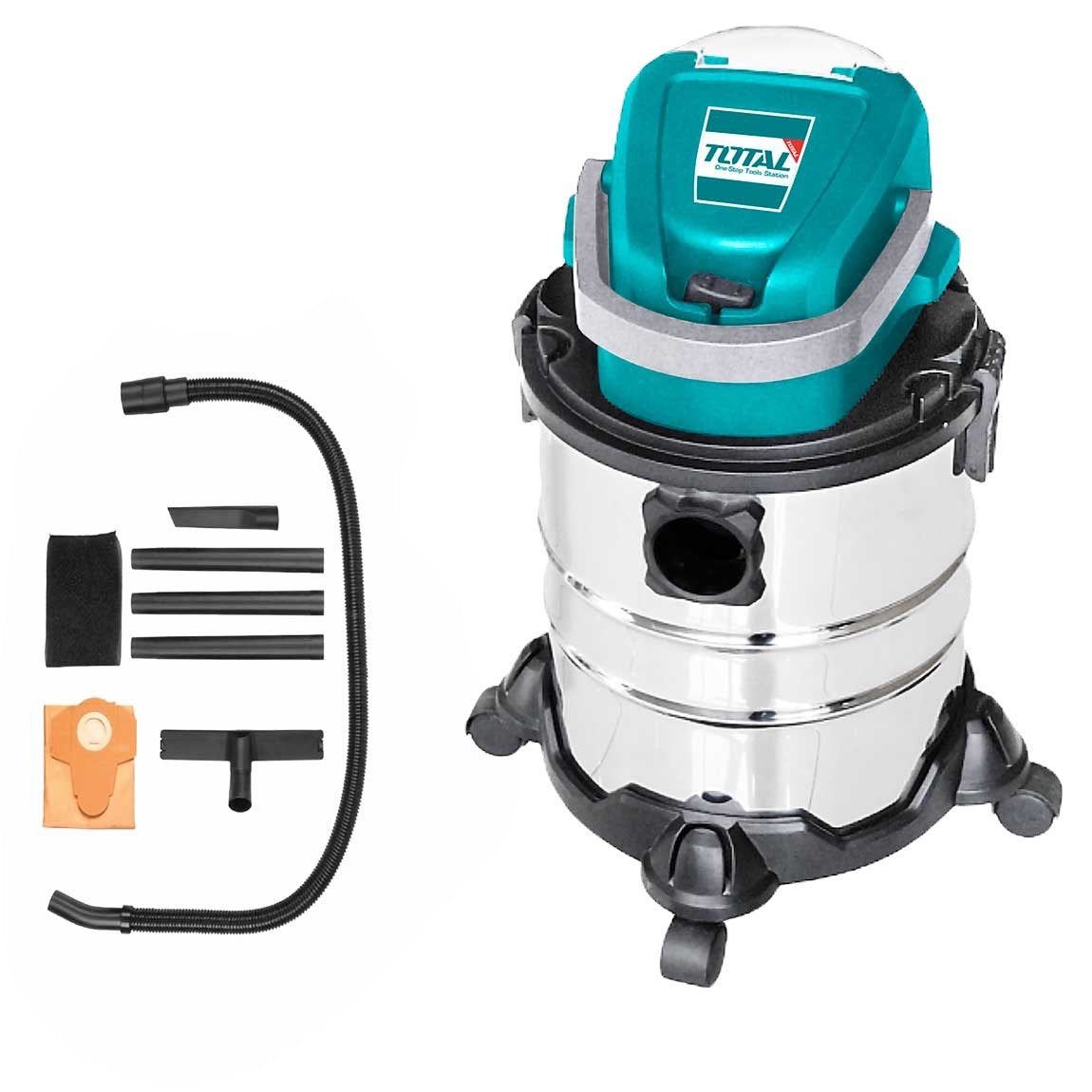 TOTAL 20L Cordless Vacuum Cleaner Wet & Dry Cleaning