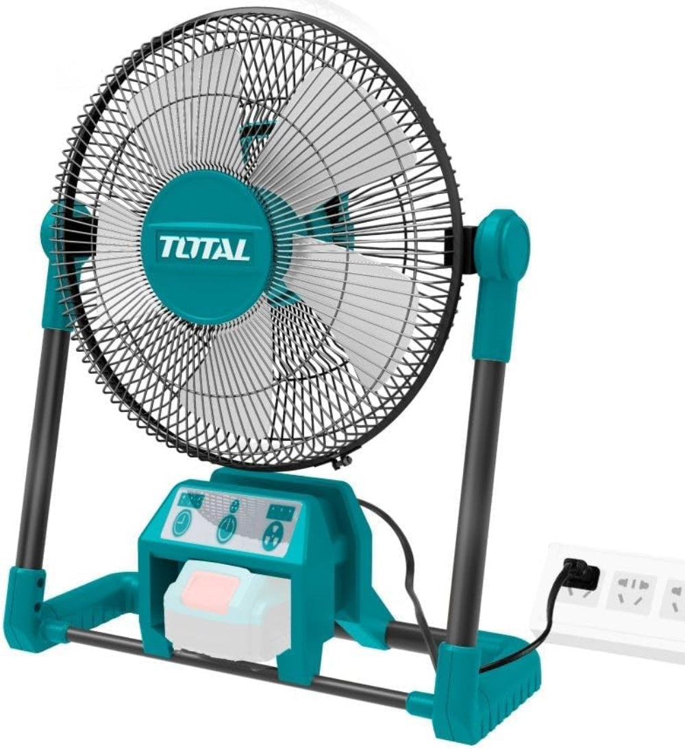TOTAL 20V Cordless Fan Dual Power 3 Speeds No Battery