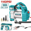 TOTAL Car Tire Inflator 1 Cylinder 12V High-Performance Air Compressor