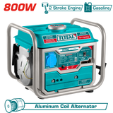 TOTAL 0.8kW Gasoline Generator – 2-Stroke Portable Generator (TP18005)