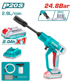 TOTAL Cordless Pressure Washer 24.8Bar | 20V (TPWLI20362)