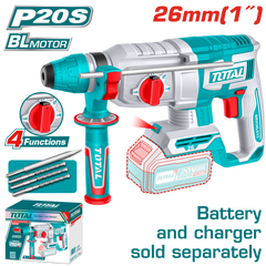 TOTAL 20V SDS Plus Brushless Hammer – TRHLI20268 (Bare Tool)