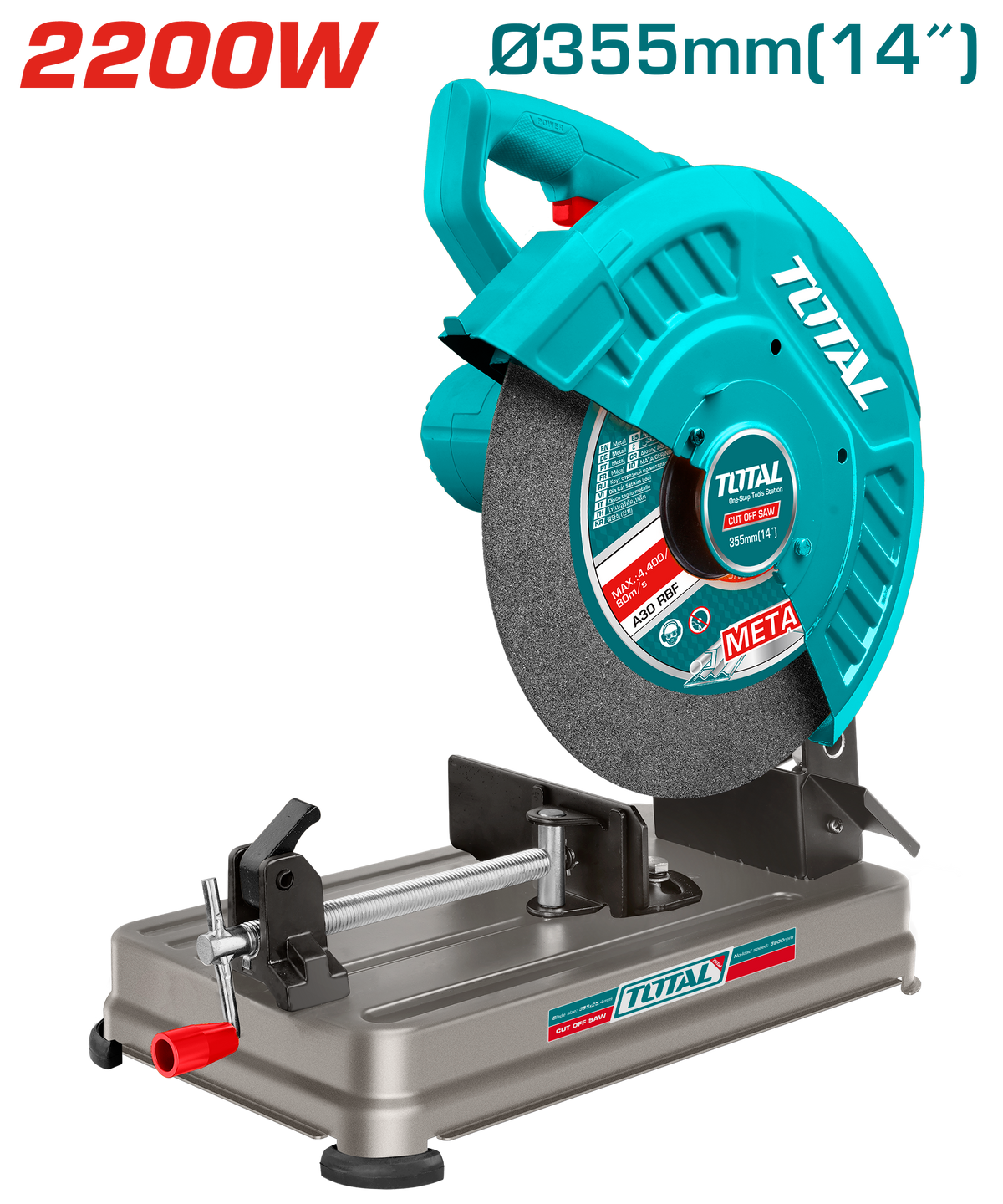 TOTAL Cut Off Saw 2200w - 355mm | 14" (TS223558)