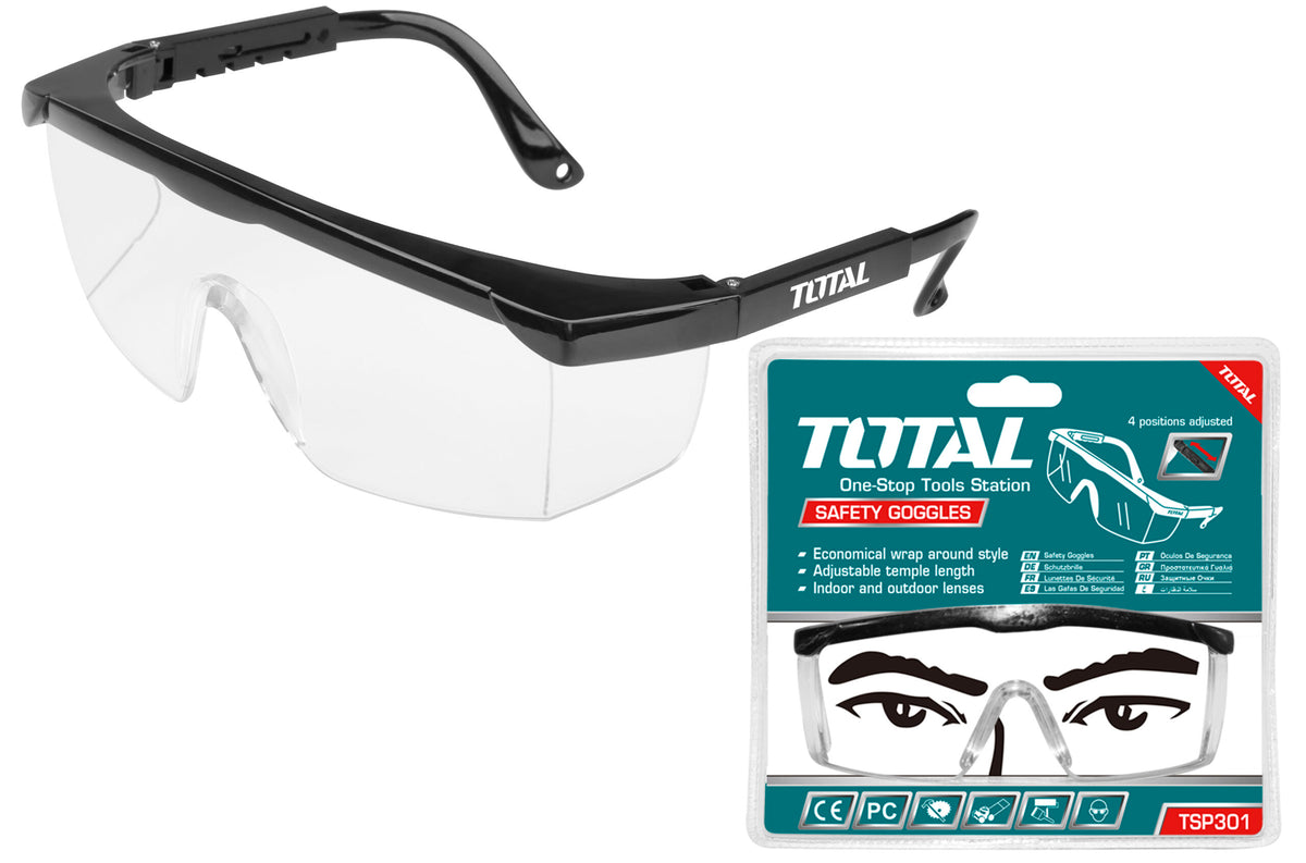 TOTAL Safety Goggles Transparent (TSP301)