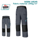 TOTAL Work Trousers with Knee Pad Pockets – Durable & Reflective (TSP6022)