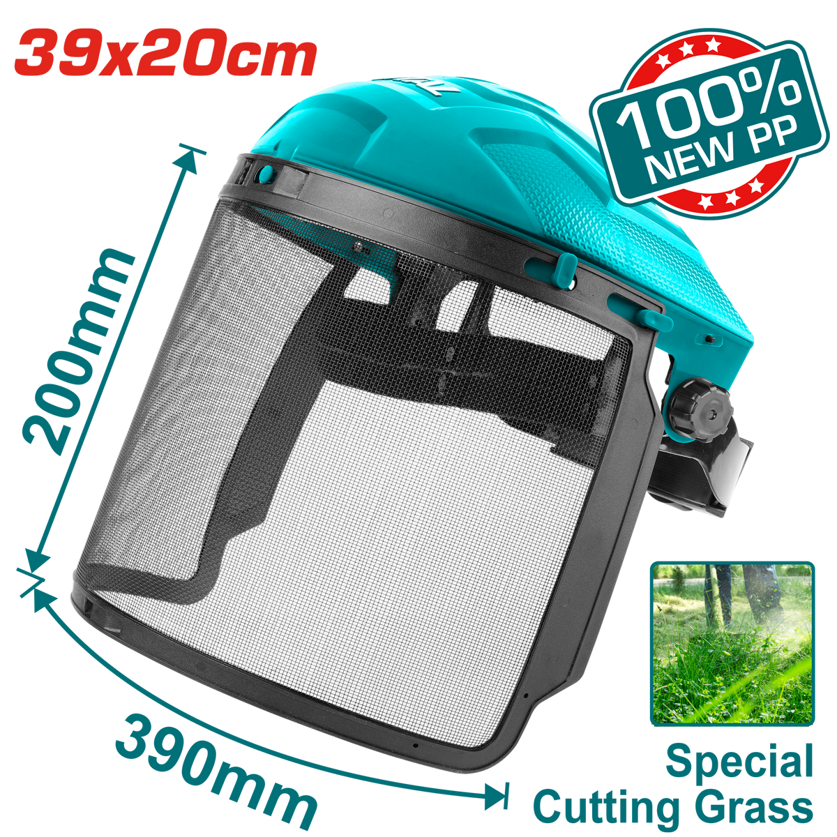 TOTAL Ultra Clear View Mesh Visor 39X20cm (TSP622)