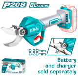 TOTAL Cordless Gauge Straight Shear 20V – Brushless Cutting Tool 20-30mm | Battery & Charger Sold Separately (TSSLI20308)