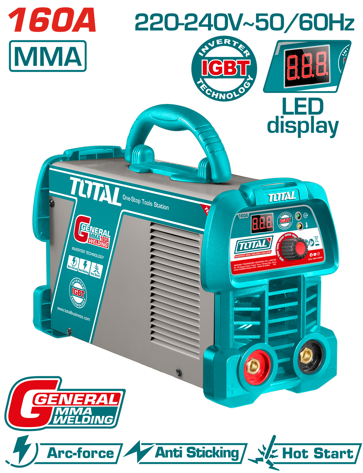 TOTAL Inverter MMA Welding Machine 160A (TW216059)