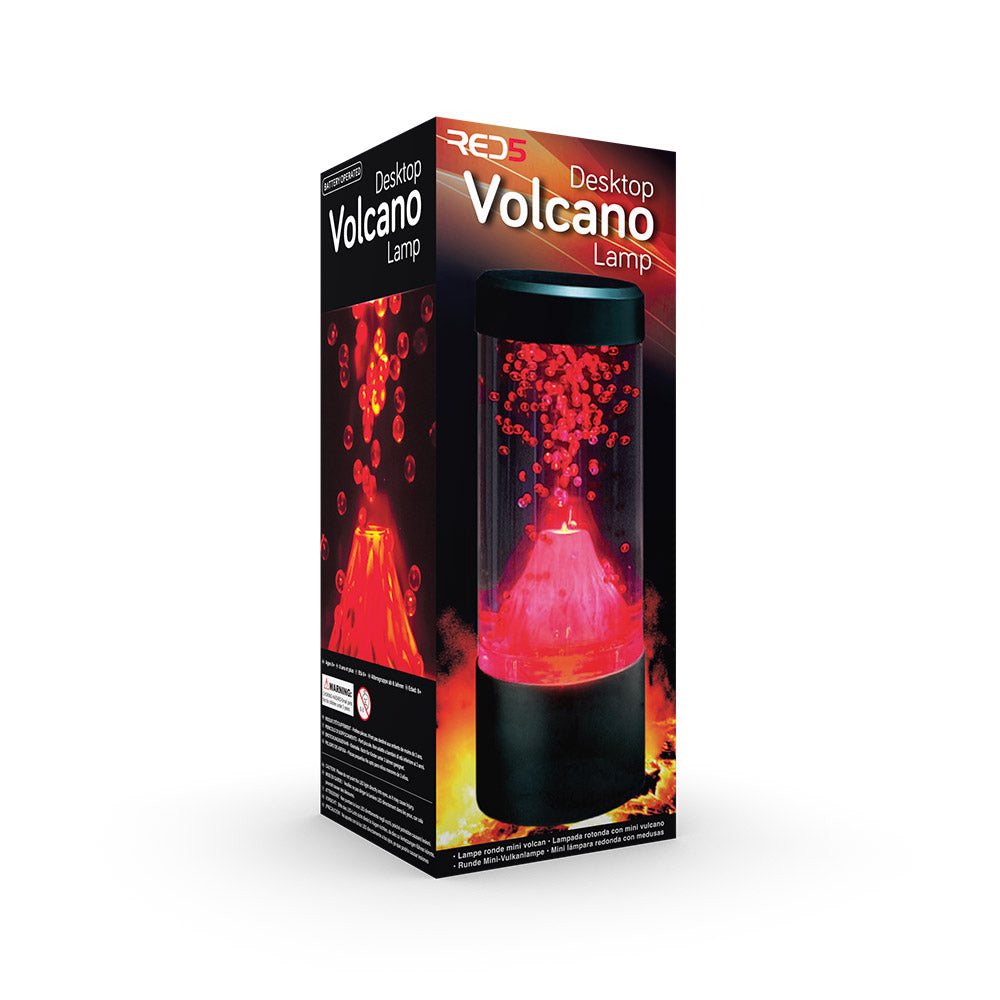 The Source Mini Volcano Lamp with Red Flowing Beads & LED Lights