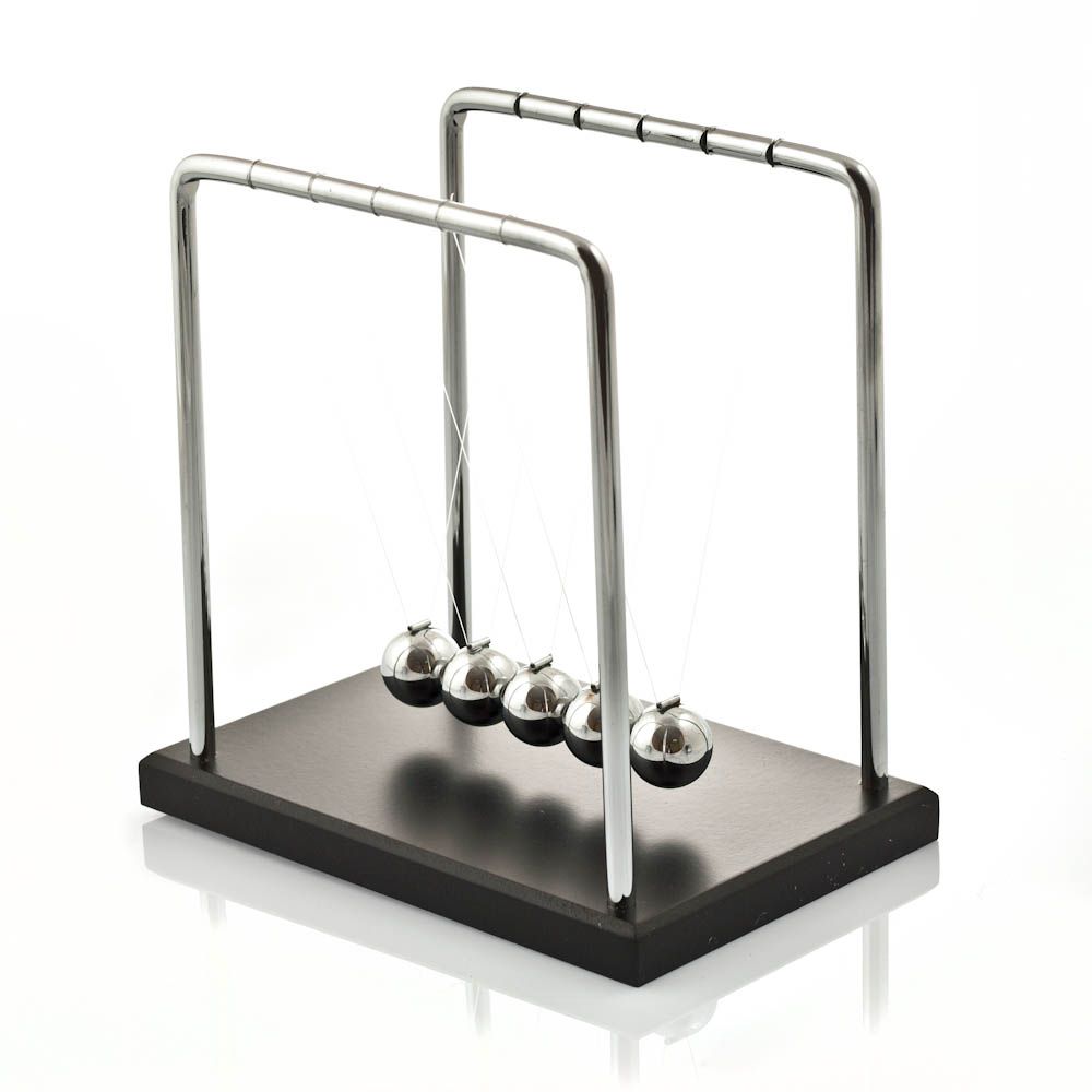 The Source Newton's Cradle Desk Toy Elegant and Durable Design