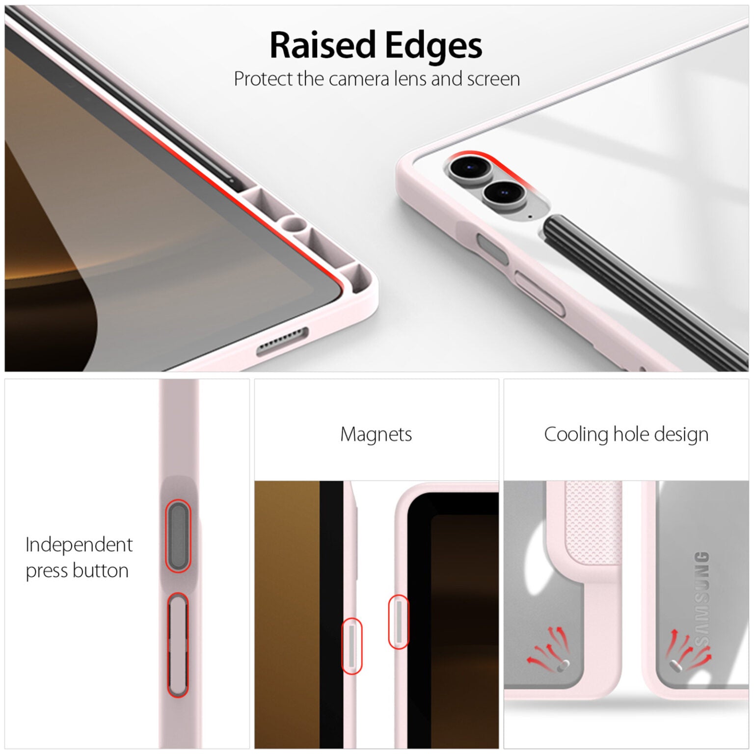 حافظة من سلسلة توبي لجهاز سامسونج تاب S9 FE Plus (X610/X616B)