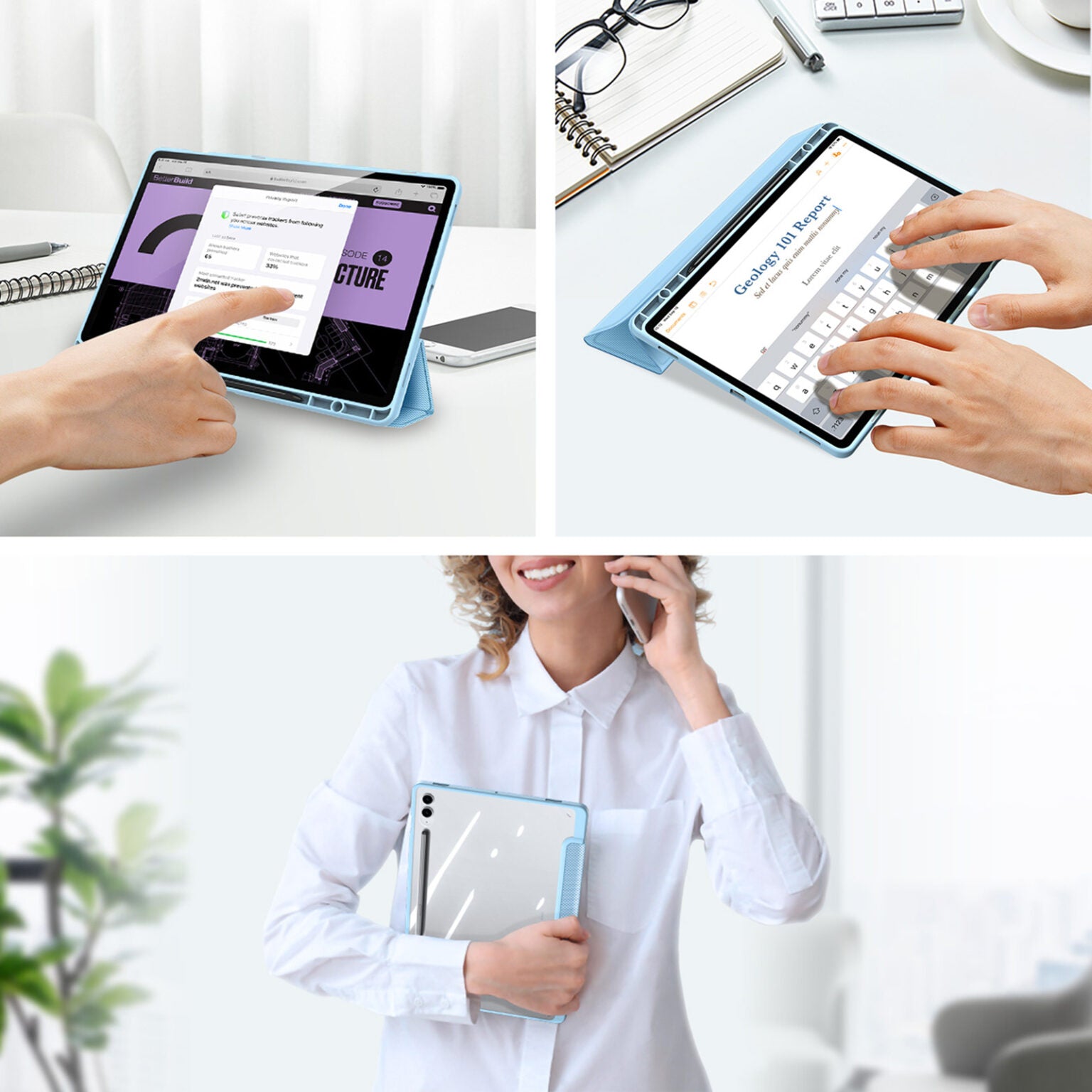 حافظة من سلسلة توبي لجهاز سامسونج تاب S9 FE Plus (X610/X616B)