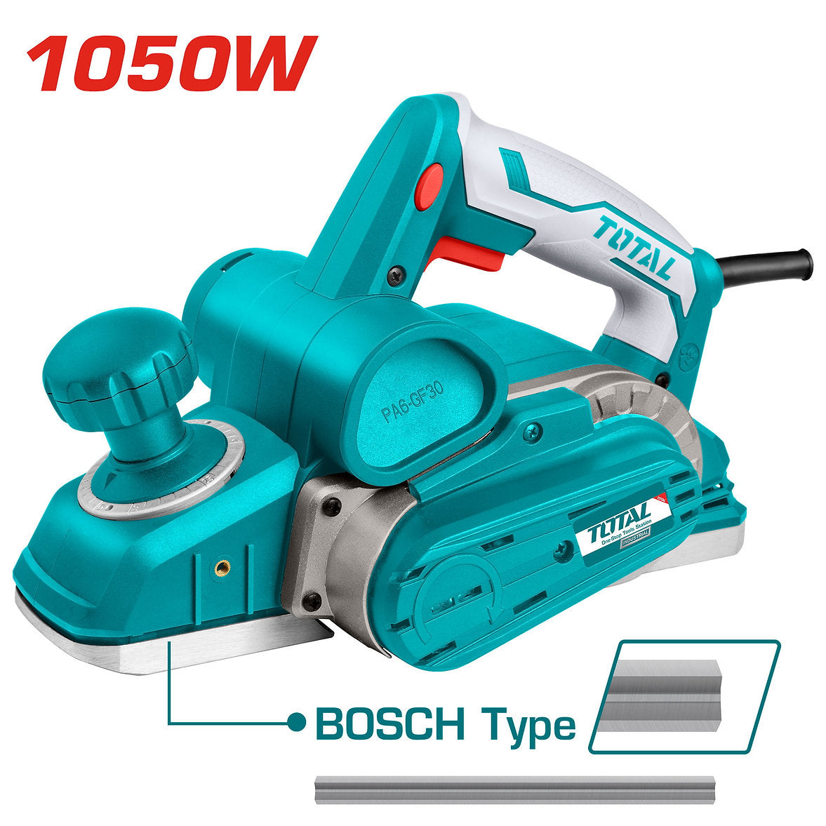 Total 1050W Electric Planer The Perfect Tool for Smoothing Wood