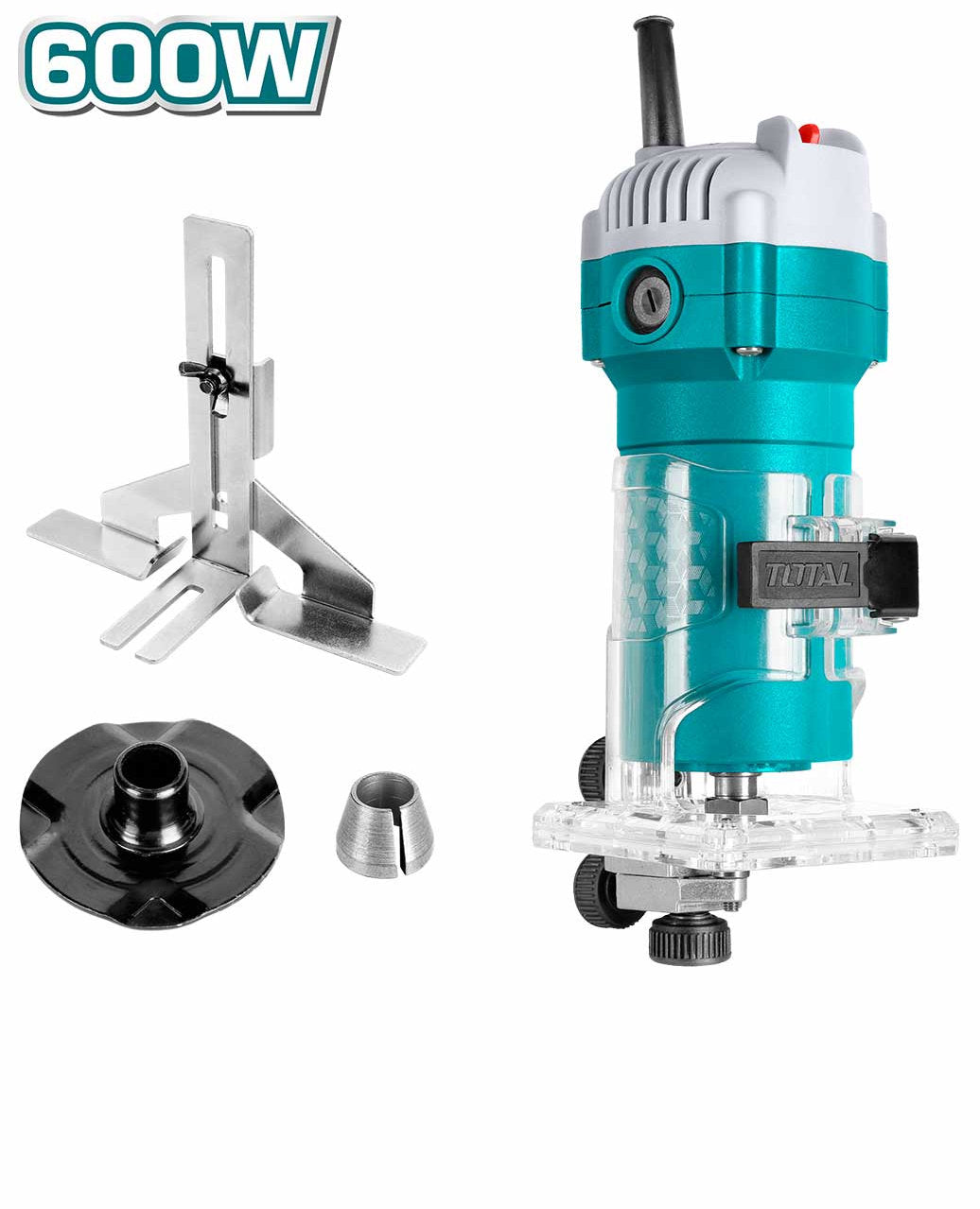 Total 600W Laminate Trimmer High-Speed & Precision Cutting