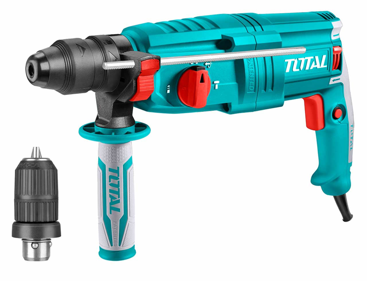 Total 800W Rotary Hammer with SDS Plus Powerful & Precise