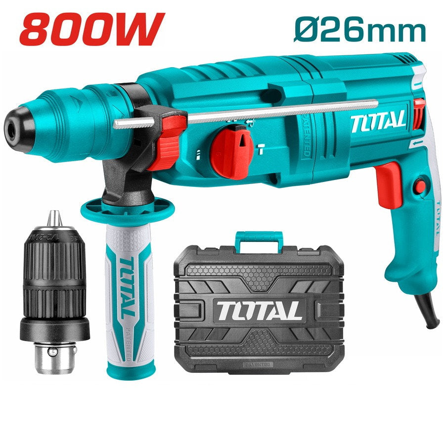 Total 800W SDS PLUS Rotary Hammer High Performance