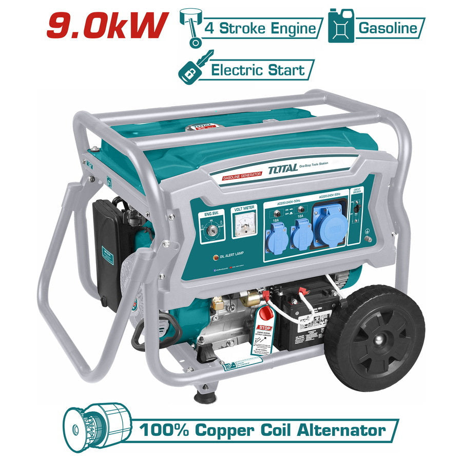 Total 9kW Gasoline Generator Reliable Power for Emergencies