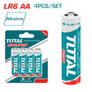 Total AA Alkaline Batteries Reliable Power for Your Devices 4 PCS