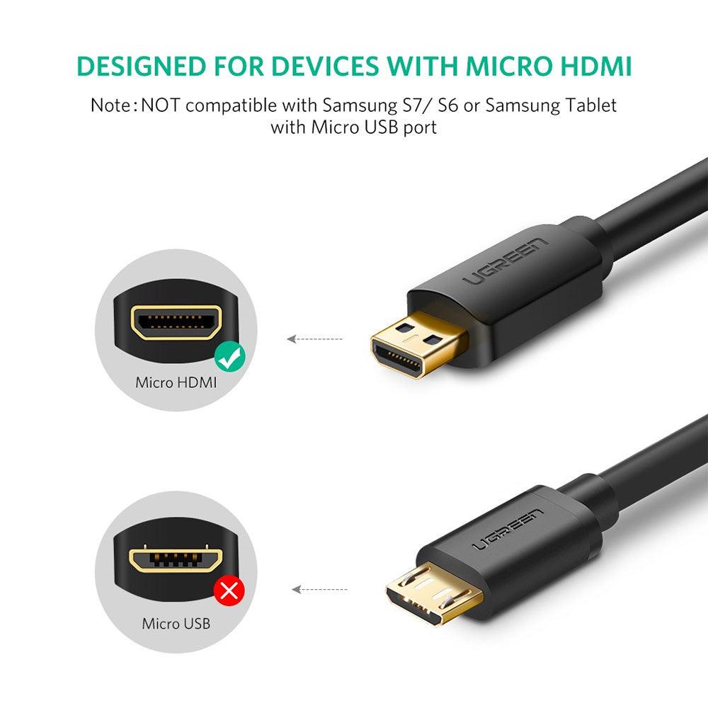 كابل يوجرين Micro HDMI إلى HDMI 1.5م - اتصال عالي السرعة