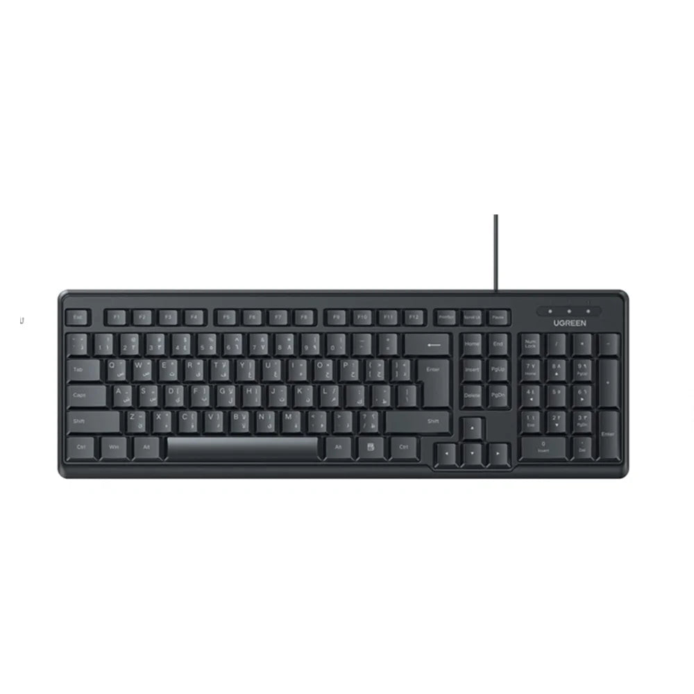 UGREEN MK330 USB Wired Keyboard & Mouse Combo – Black