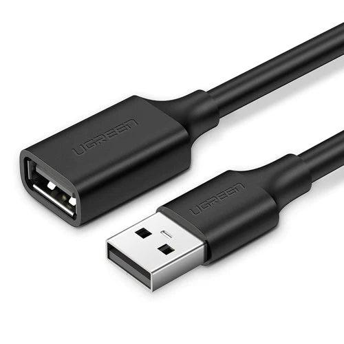 كابل USB 2.0 A ذكر إلى A أنثى من UGREEN بطول 3 متر (أسود)