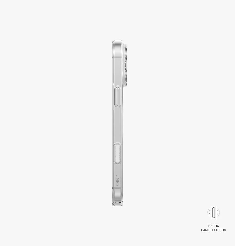 UNIQ Hybrid iPhone 17 MagClick Charging AirSuit - Glossy Clear/White