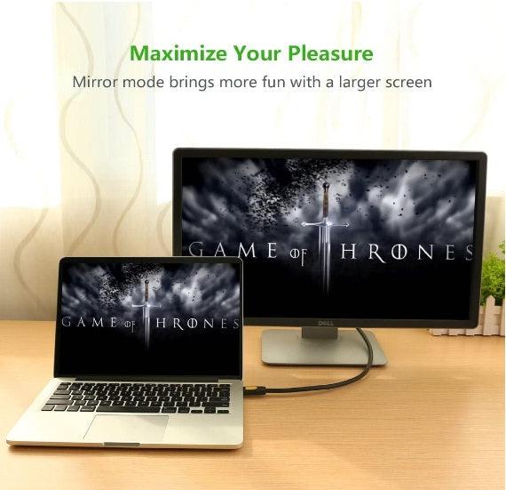 كابل HDMI من يوجرين بطول 10 أمتار (أصفر/أسود) 10170