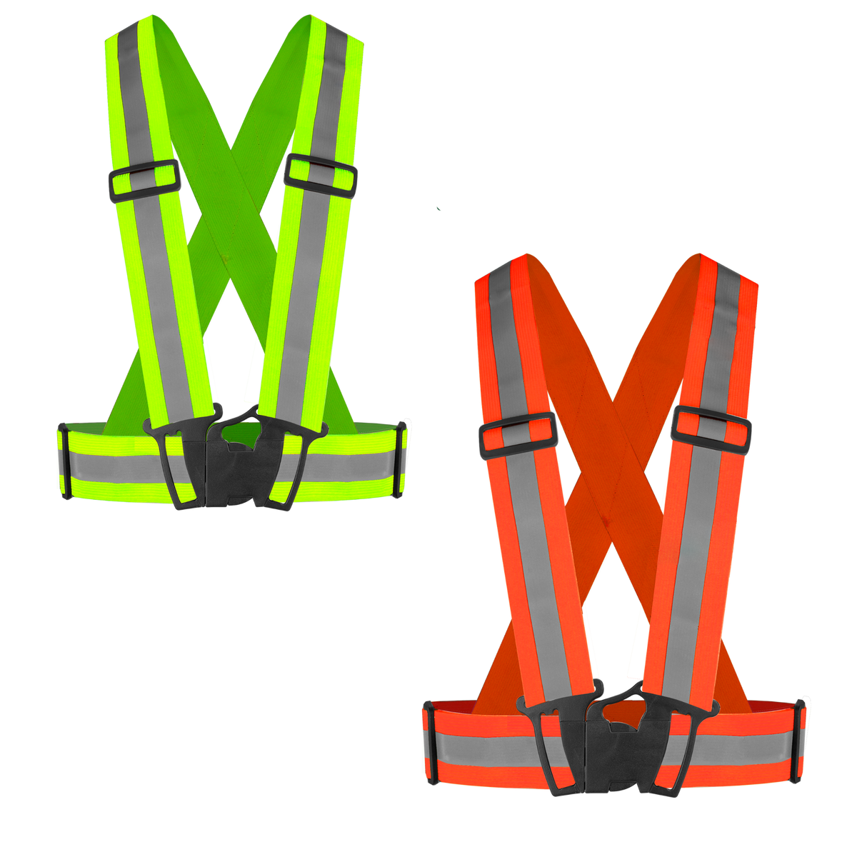 JADEVER High Visibility Reflective Safety Vest – Fluorescent Yellow or Orange | Adjustable Fit (JDRV3811 / JDRV3812)