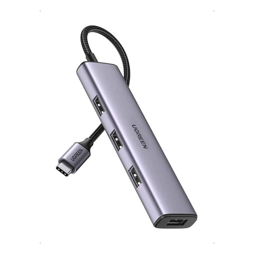 UGREEN USB-C to 4-Port USB 3.0 Hub – 5Gbps, No Power Port