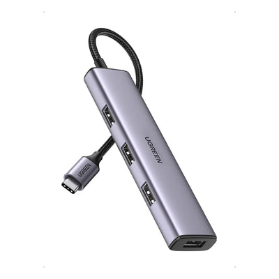 محول UGREEN USB-C إلى 4 منافذ USB 3.0 بسرعة 5Gbps