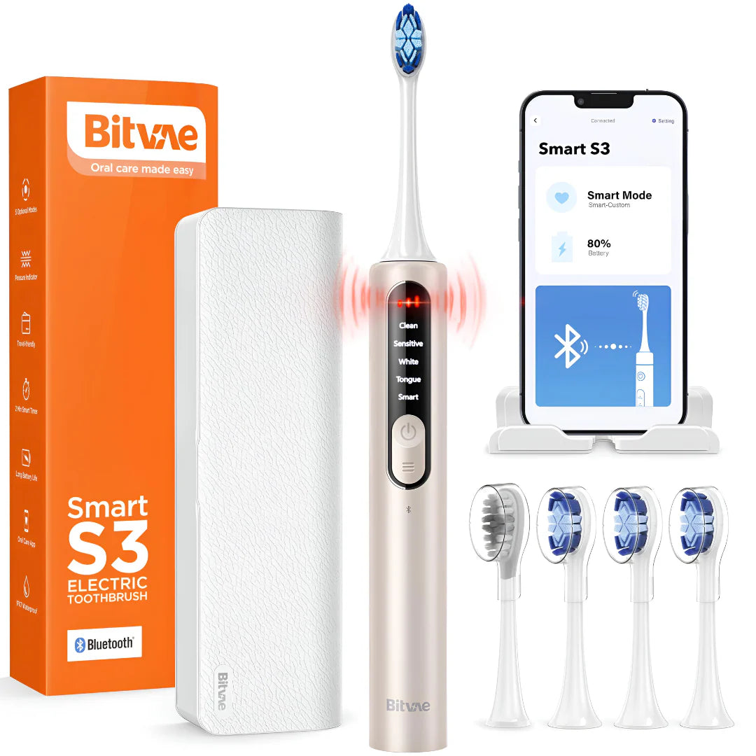 Smart Electric Toothbrush S3 Bluetooth - 40,000 VPM, 5 Modes