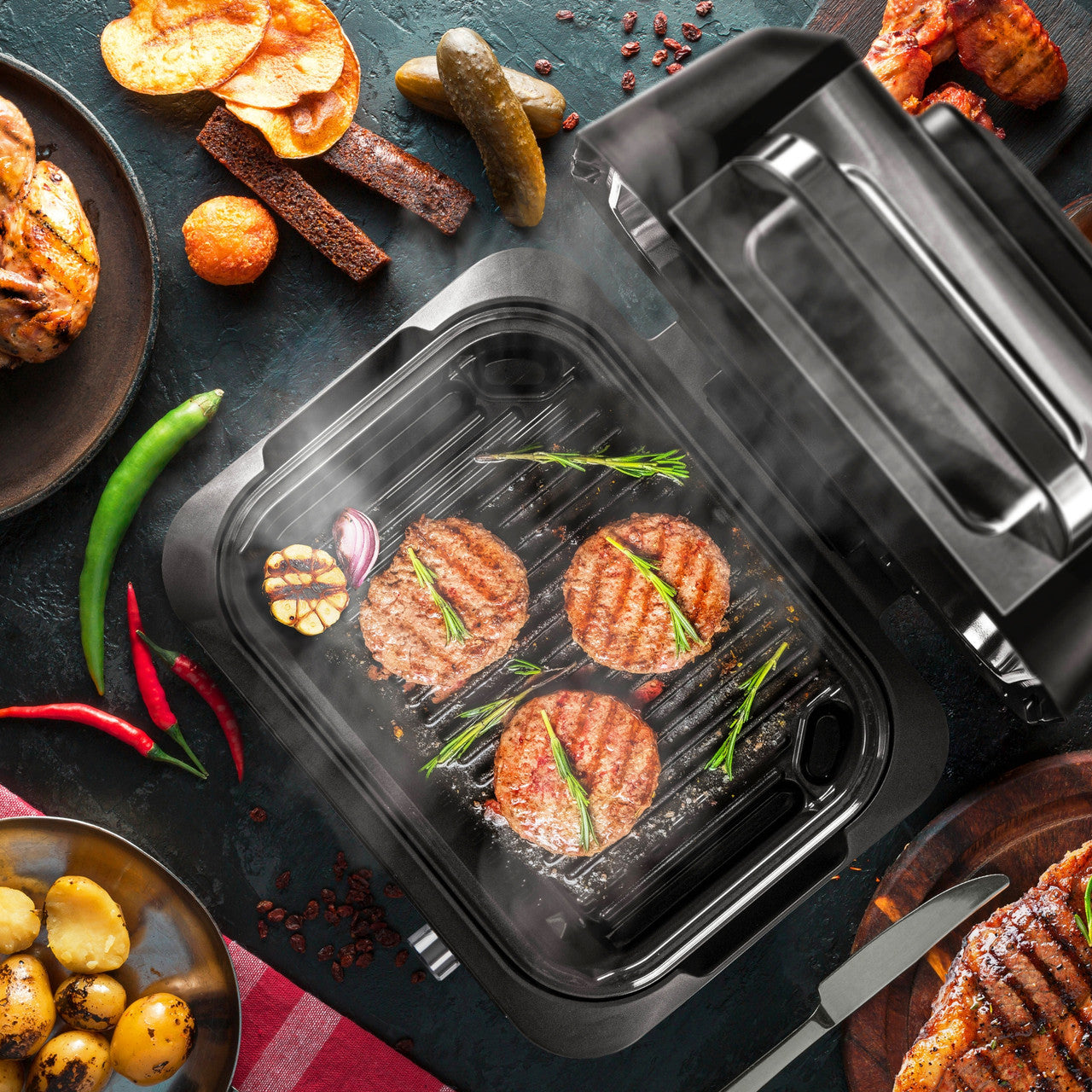 Arshia 10-in-1 Air Fryer Grill Master – 10L, 1750W Power